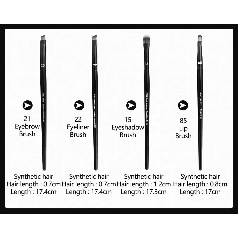 Sephora Pro Eye Brush Set of 4 New: 14, 22, 27,45